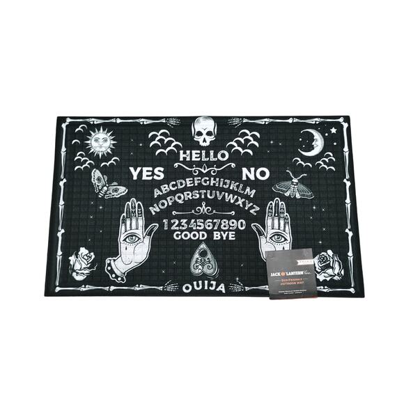 Jack O Lantern Lane "OUIJA" Spirit Board Outdoor Welcome Mat - Picture 3 of 3